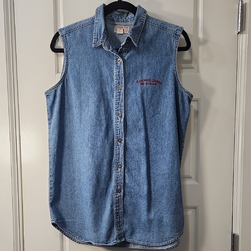 VTG Lawman Jeans Sleeveless Denim Top